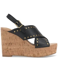 Vince Camuto Women's Ellna Studded Platform Wedge Sandals