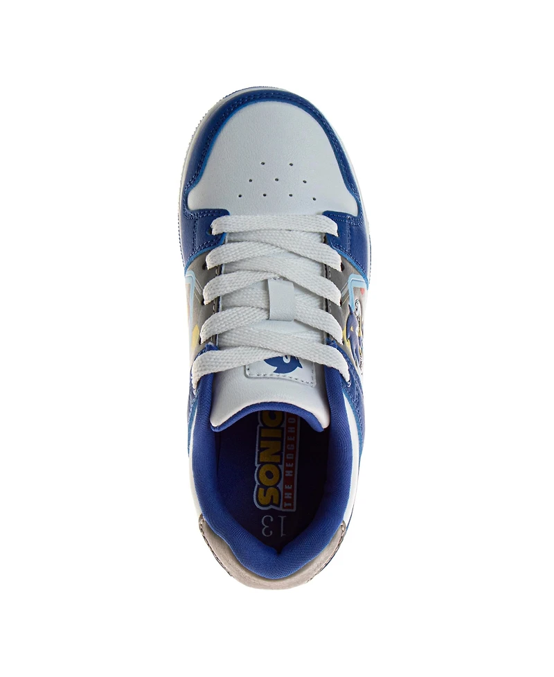 Sonic The Hedgehog Little Kids Sonic Lace Up Casual Sneakers
