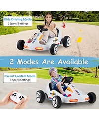 12V Kids Electric Go Kart 7AH Battery Powered Ride on Race Toy with Remote Control