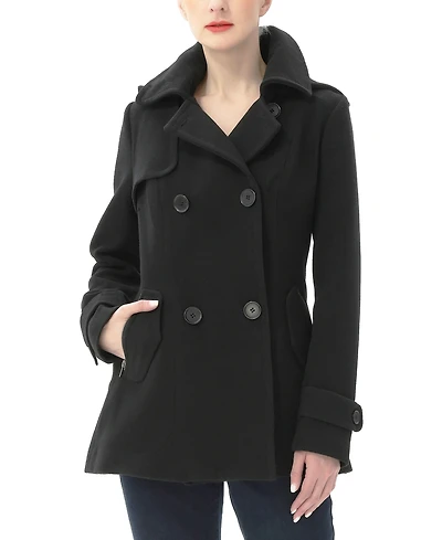 Women's Mira Wool Blend Hooded Pea Coat
