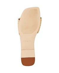 Marc Fisher Ltd Women's Murphy Square Toe Flat Sandals