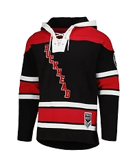 Freeze Max Men's Bart Simpson Black/Red The Simpsons Puckhead Hoodie Hockey Jersey