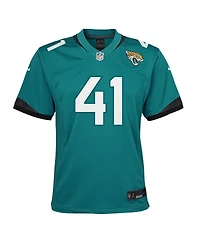 Nike Big Boys and Girls Josh Hines-Allen Teal Jacksonville Jaguars Team Game Jersey