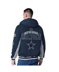 G-iii Sports by Carl Banks Men's Navy Dallas Cowboys No Huddle Commemorative Full-Zip Hoodie Jacket