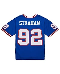 Mitchell & Ness Men's Michael Strahan Royal New York Giants Big Tall 1993 Retired Player Replica Jersey