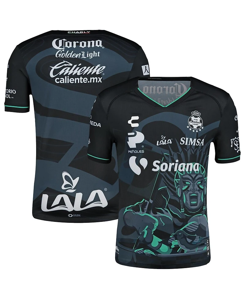 Charly Men's Black Santos Laguna 2024/25 Third Authentic Jersey