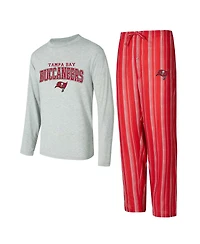 Concepts Sport Men's Tampa Bay Buccaneers Petition Long Sleeve T-Shirt Pants Sleep Set