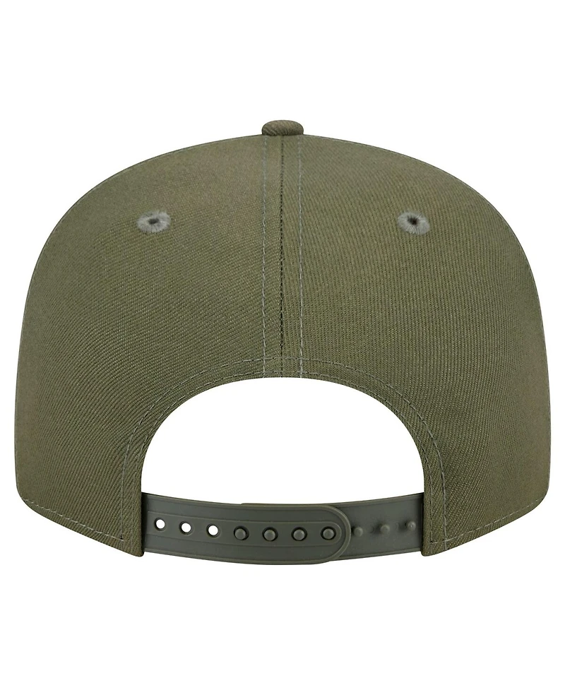 New Era Men's Olive Miami Dolphins Main 9FIFTY Snapback Hat