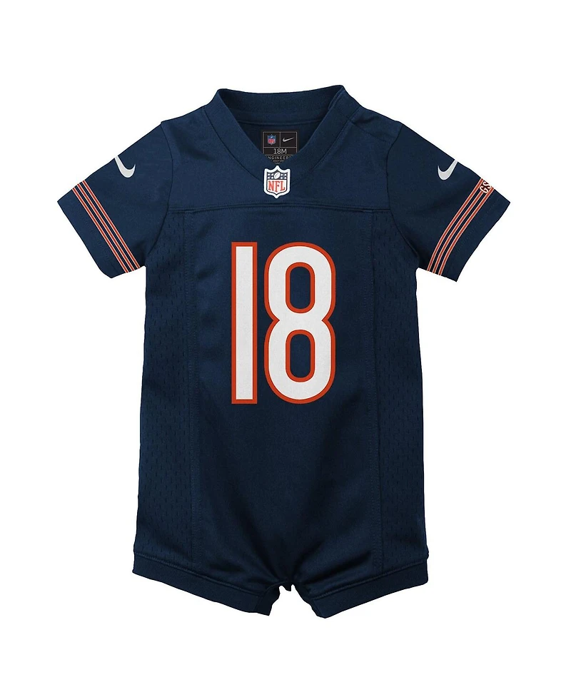 Nike Big Boys and Girls Caleb Williams Navy Chicago Bears Game Romper Jersey