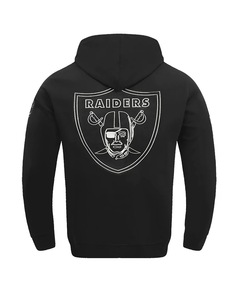 Pro Standard Men's Black Las Vegas Raiders Classic Chenille Pullover Hoodie