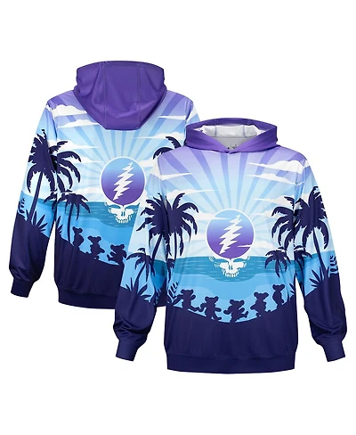 Section 119 Men's and Women's Purple The Grateful Dead Rising Sun Stealie Pullover Hoodie