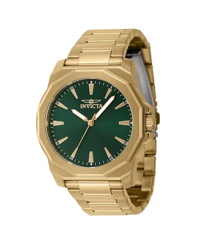 Invicta Men's Speedway Quartz 3 Hand Green Dial Watch