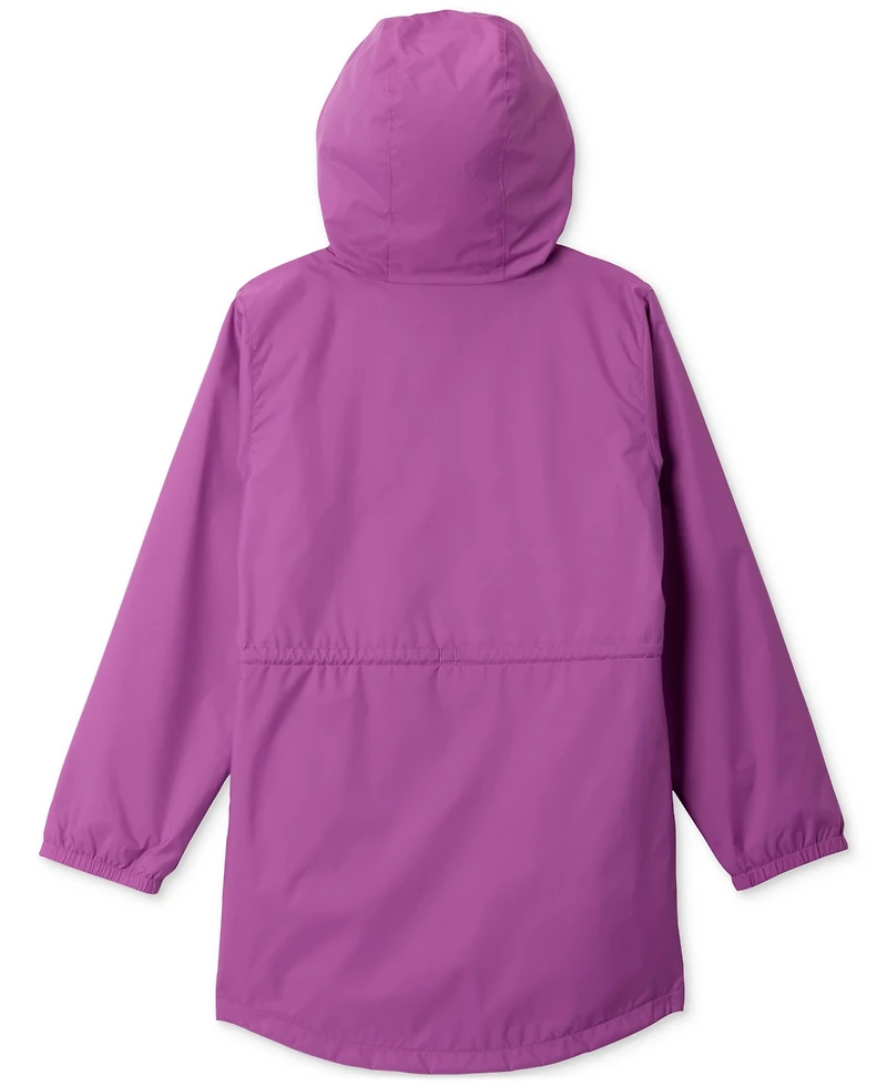 Columbia Big Girls Switchback Long Hooded Waterproof Jacket