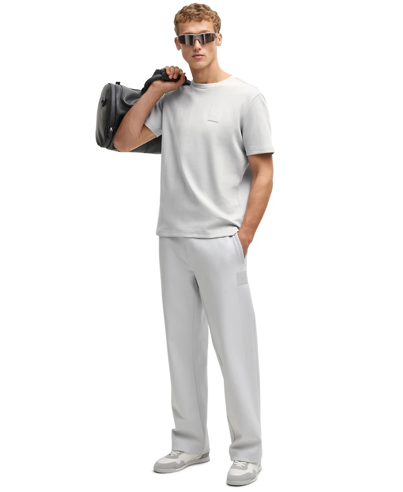 Boss by Hugo Boss Men's Drop-Stitch Detail Relaxed-Fit T-Shirt
