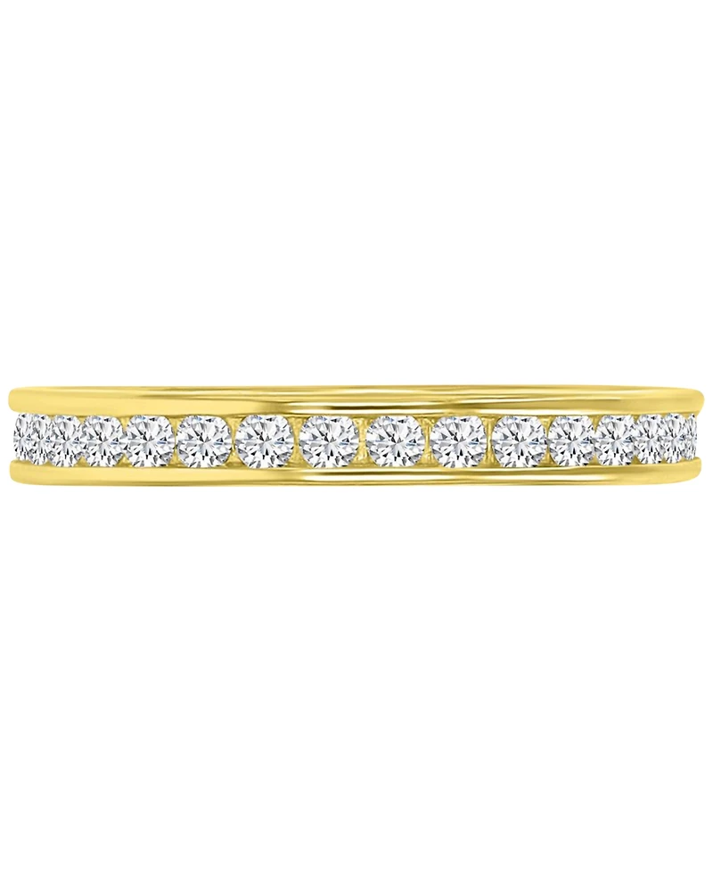 3-Pc. Set Cubic Zirconia Stack Rings (2-1/2 ct. t.w.) Tri-Tone Sterling Silver