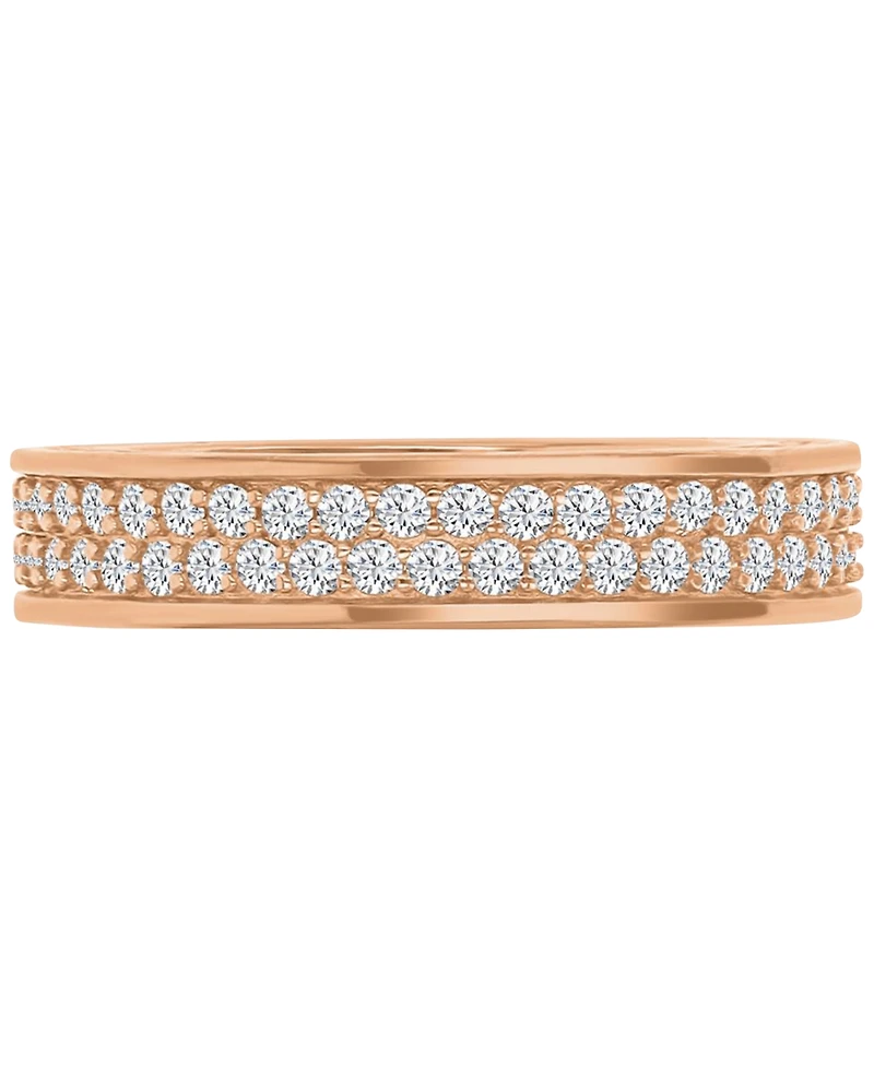 Cubic Zirconia Eternity Ring (1-7/8 ct. t.w.) 14k Rose Gold-Plated Sterling Silver