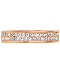 Cubic Zirconia Eternity Ring (1-7/8 ct. t.w.) 14k Rose Gold-Plated Sterling Silver