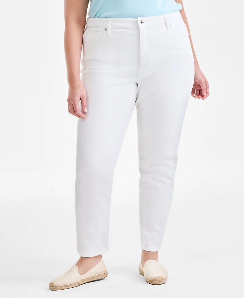 Style & Co Plus High-Rise Straight-Leg Jeans