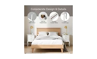 Slickblue Elegant Bedside Table for Bedroom Storage and Nightstand Organization
