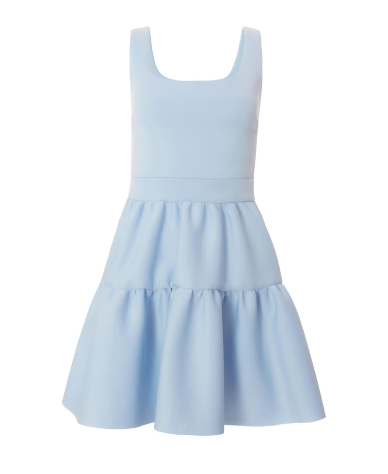 Quiz Women's Scuba Foam Tiered Skater Mini Dress