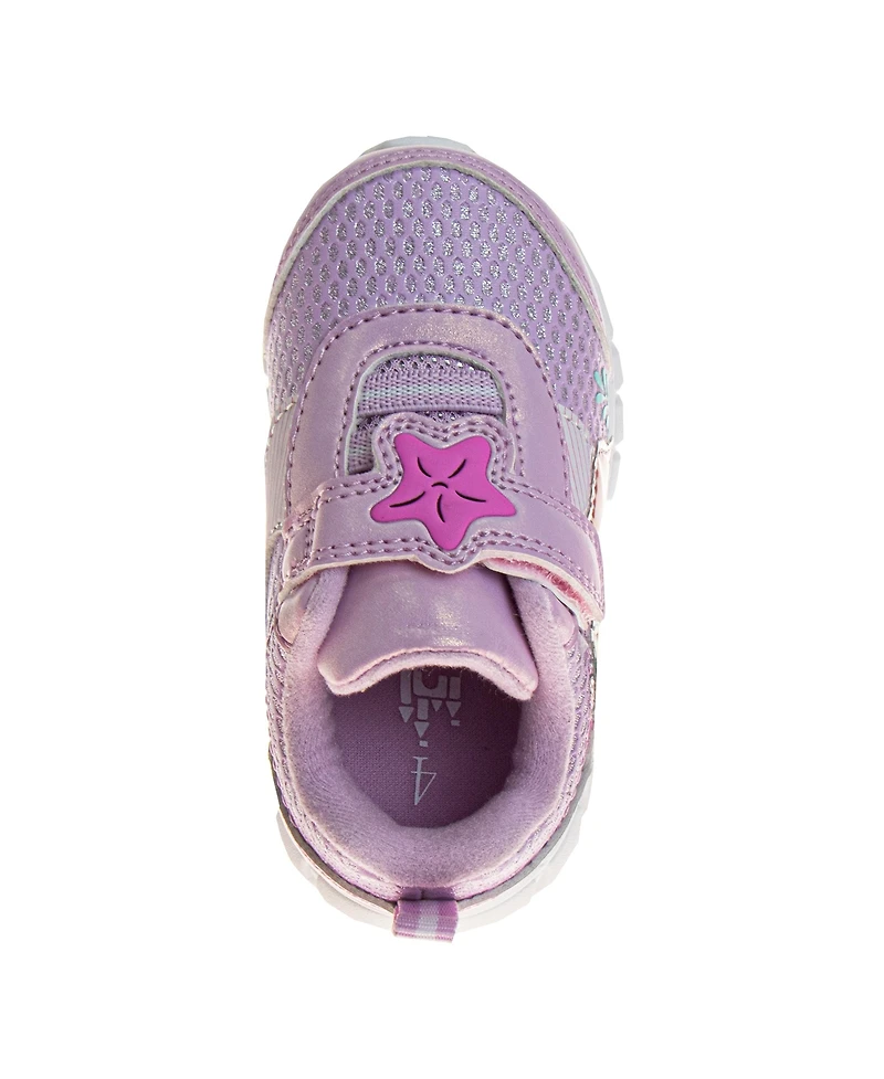 Disney Infant and Toddler Girls the Little Mermaid Hook Loop Sneakers