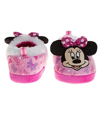 Disney Toddler and Little Girls Minnie Mouse Dual Sizes Slippers