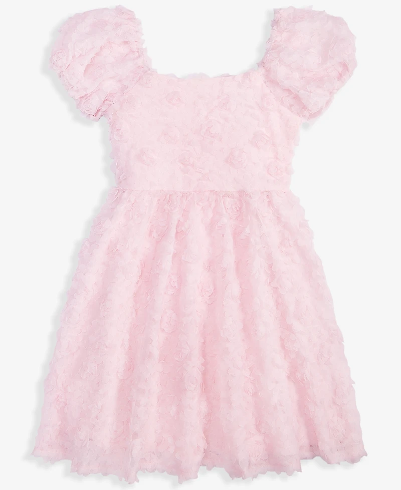 Rare Editions Toddler and Little Girls Micro Soutache Social Dress