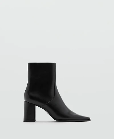 Mango Women's Block Heel Ankle Boots