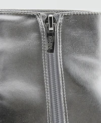 Mango Women's Metallic Effect Pointed Toe Boots