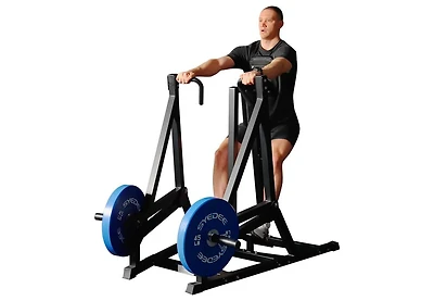 Mikolo Seated Row Machine, Plate Loaded Back Machines Home Gym Back Row Machine, Leverage Row Machine with Independent Arms & Multi Grips, Lat Machine