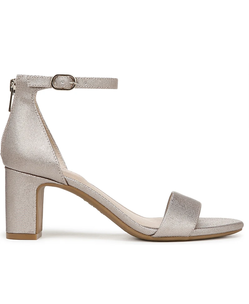 LifeStride Women's Florence Two Piece Block Heel Ankle Strap Sandals