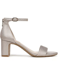 LifeStride Women's Florence Two Piece Block Heel Ankle Strap Sandals