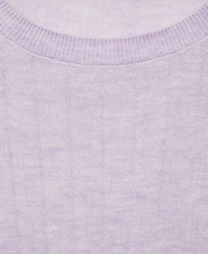 Mango Women's Ribbed Round Neck Sweater