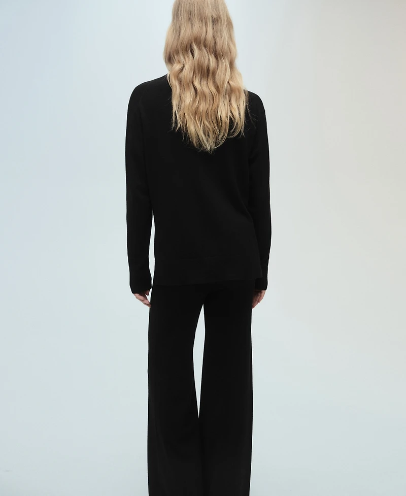 Mango Women's Perkins Neck Knitted Sweater