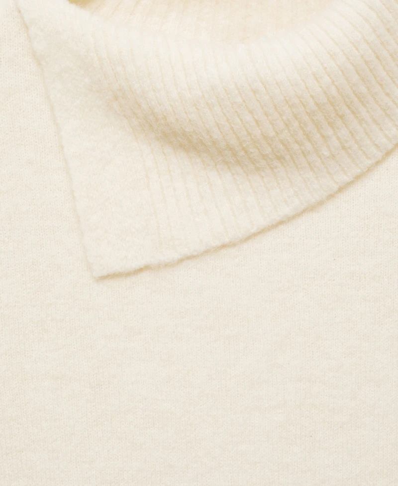 Mango Women's Wraparound Lapel Neck Sweater