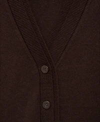 Mango Women's V-Neck Knitted Cardigan