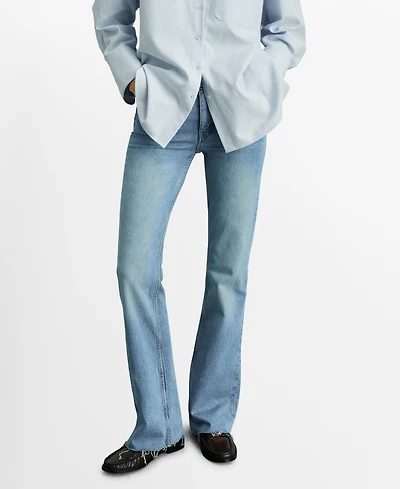 Mango Women's High-Waist Balloon Jeans