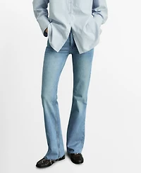 Mango Women's High-Waist Balloon Jeans