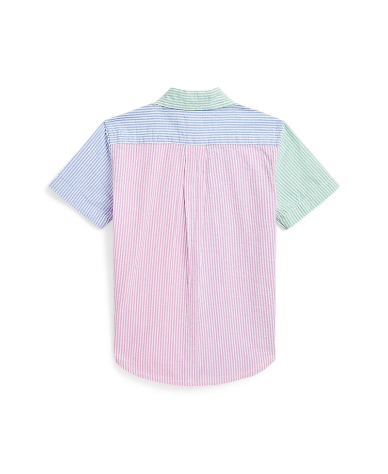 Polo Ralph Lauren Toddler and Little Boys Striped Seersucker Fun Shirt