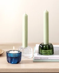Villeroy & Boch Fleur Glass 1.77" Votive and Taper Candleholder