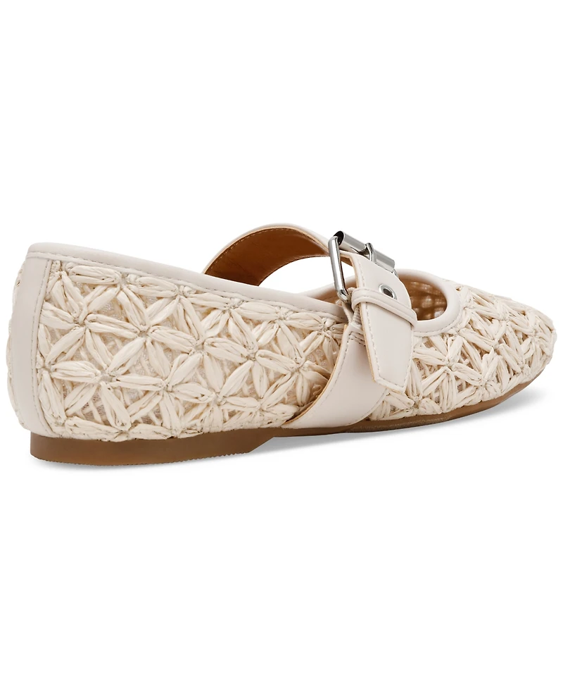 Dv Dolce Vita Women's Mellie Woven Buckle Mary Jane Flats