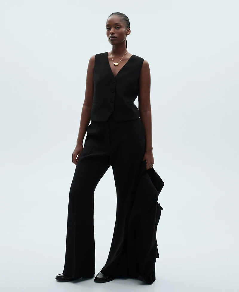 Mango Women's Buttons Detail Suit Vest