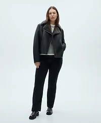 Mango Women's Shearling-Effect Lining Jacket
