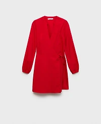 Mango Women's Cotton Wrap Dress