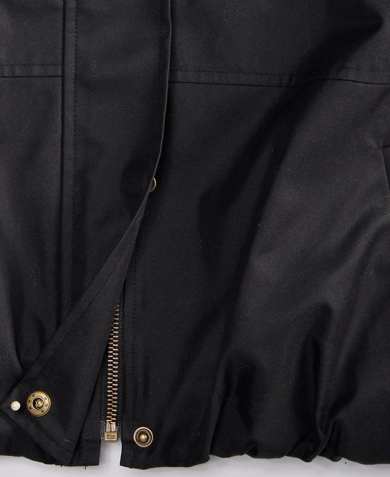 On 34th Women's Twill Bubble-Hem Bomber Jacket