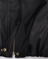 On 34th Women's Twill Bubble-Hem Bomber Jacket