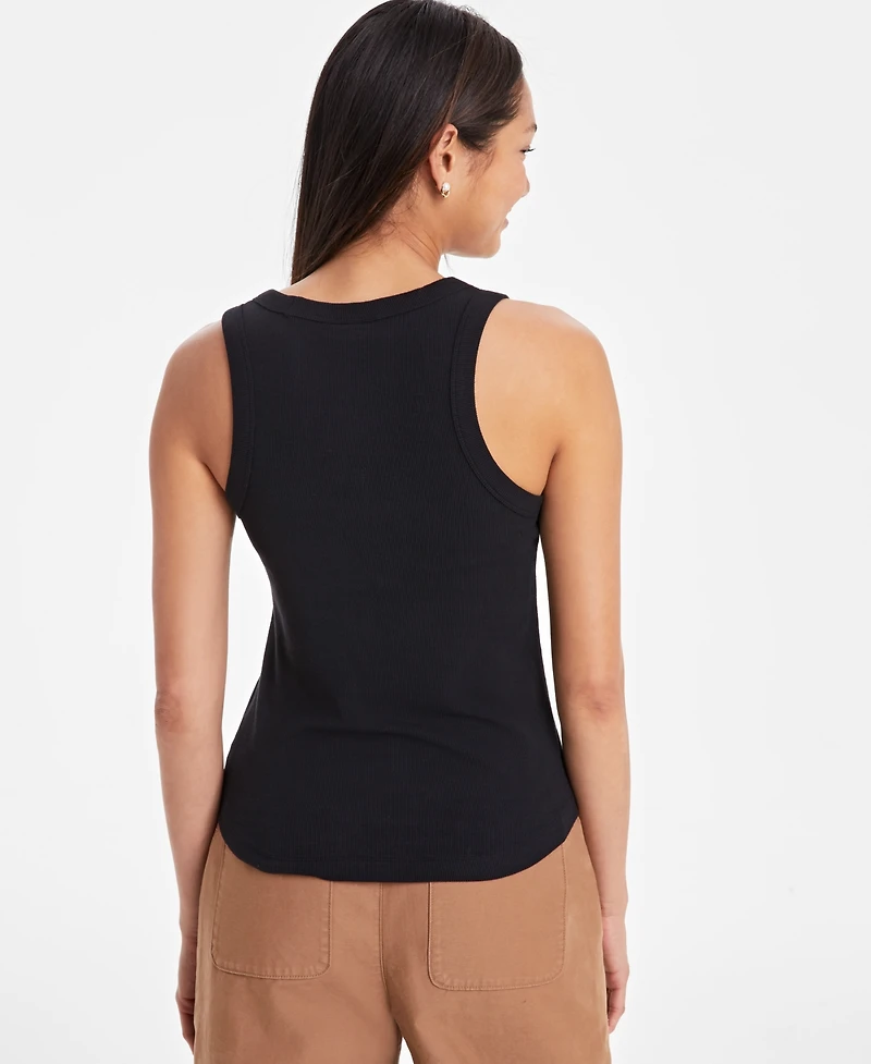 On 34th Women's Deep Curved-Hem Tank Top