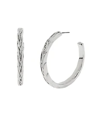 Steve Madden Woven Large Hoop Earrings