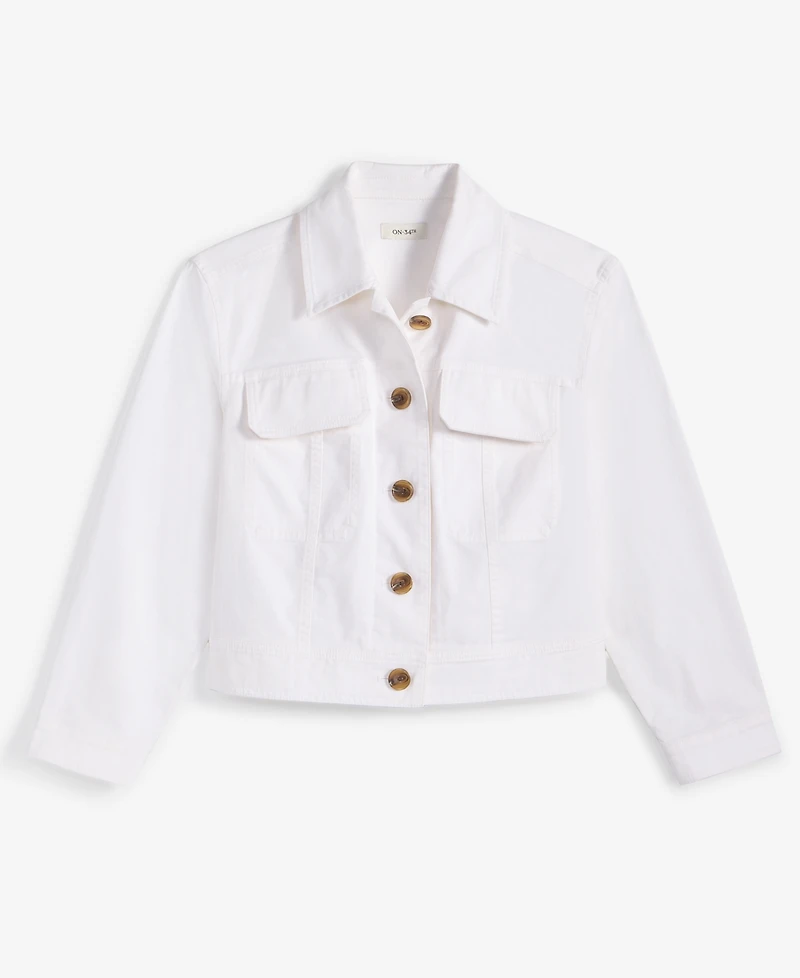 On 34th Women's Relaxed Utility Jacket, Exclusively at Macy's