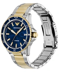 Emporio Armani Men's World Explorer Two-Tone Stainless Steel Bracelet Watch 42mm